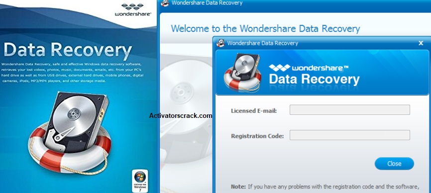 wondershare data recovery registration code free