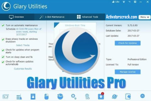 Glary Utilities Pro 5.208.0.237 for mac instal free